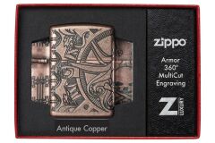 Zippo Nautical Scene Design Armor Case Çakmak
