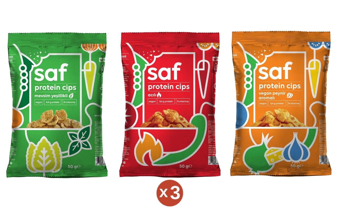 Saf Nutrition Tadım Paketi Protein Cips 50 g (3 ADET)