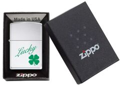 Zippo Lucky Cloverleaf - Şans Yoncası Dizayn Çakmak