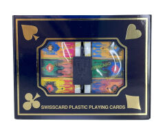 Swisscard Plastik İskambil - Oyun Kartı Destesi Model: 4