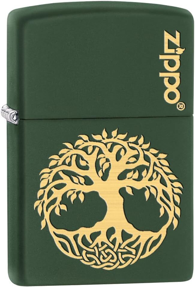 Zippo Tree Of Life Green Matte Dizayn Çakmak