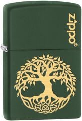 Zippo Tree Of Life Green Matte Dizayn Çakmak