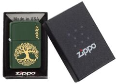 Zippo Tree Of Life Green Matte Dizayn Çakmak