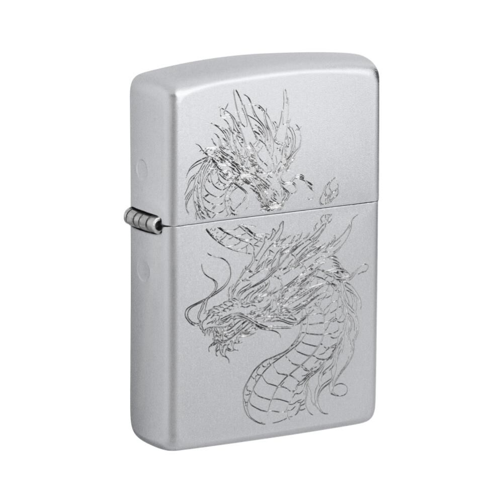 Zippo Dragon Satin Chrome Dizayn Çakmak