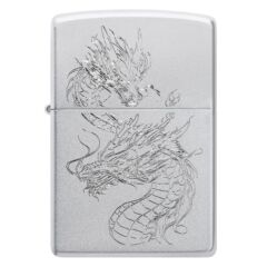 Zippo Dragon Satin Chrome Dizayn Çakmak