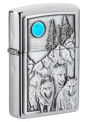 Zippo Wolf Pack & Moon Emblem Çakmak