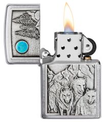 Zippo Wolf Pack & Moon Emblem Çakmak