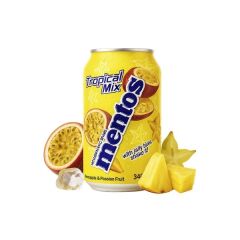 Mentos Hindistan Cevizi Jölesi Parçacıklı Karışık Tropikal Meyve Aromalı İçecek 340 ML