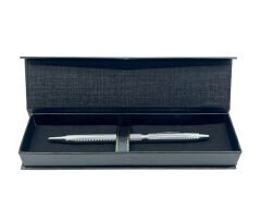 Premium Metal Roller Tükenmez Kalem - Parlak Krom