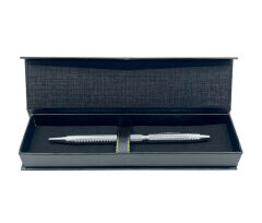 Premium Metal Roller Tükenmez Kalem - Parlak Krom