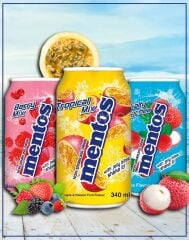 Mentos Tuzlu Liçi - Tropikal Meyve - Orman Meyveleri Aromalı 3'lü İçecek Set