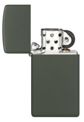 Zippo Slim Green Matte Dizayn