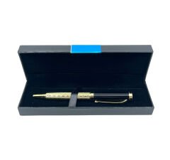 Premium Metal Roller Tükenmez Jumbo Kalem - Gold/Siyah