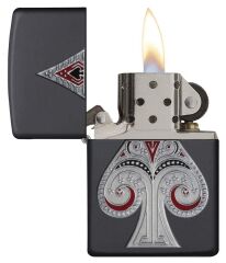 Zippo Maça Amblem Çakmak