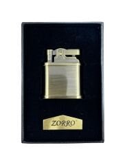 Zorro 582 Rustik Serisi - Antik Sarı Benzinli Çakmak