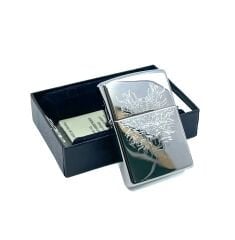 Zippo High Polish Chrome Dragon Head Dizayn