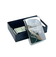 Zippo High Polish Chrome Dragon Head Dizayn