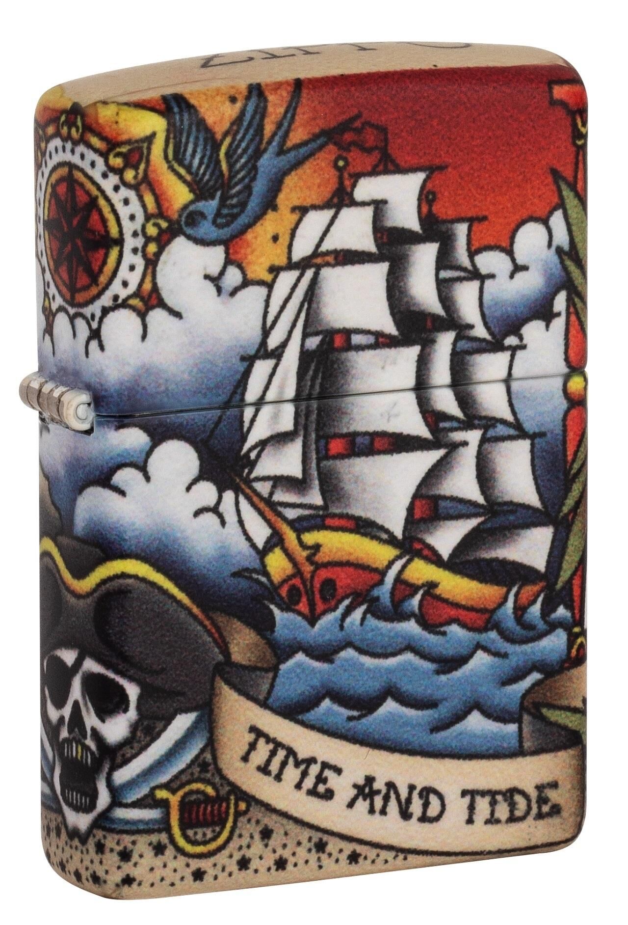 Zippo Nautical Tattoo Design Çakmak