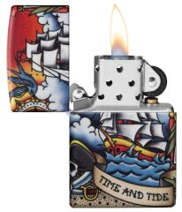 Zippo Nautical Tattoo Design Çakmak