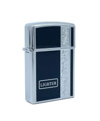 Black Martin Tek Torch Puro Çakmağı Gravür İşleme - Krom/Siyah