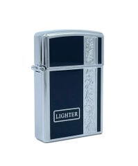 Black Martin Tek Torch Puro Çakmağı Gravür İşleme - Krom/Siyah