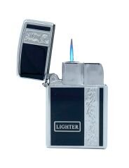 Black Martin Tek Torch Puro Çakmağı Gravür İşleme - Krom/Siyah