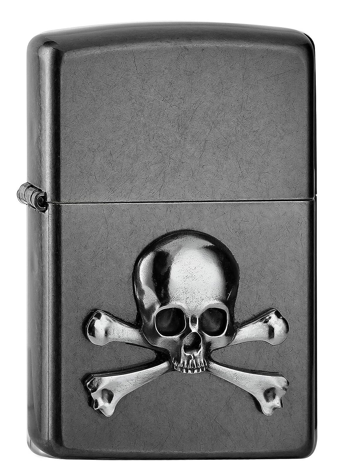 Zippo Skull And Bones Emblem Dizayn