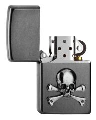 Zippo Skull And Bones Emblem Dizayn