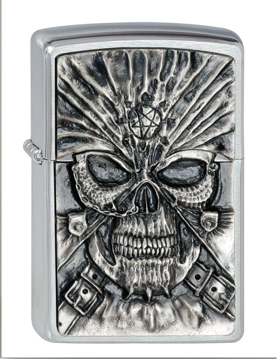 Zippo Death Mask Emblem Dizayn