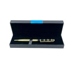 Premium Metal Roller Tükenmez Kalem Siyah Kapaklı - Gold