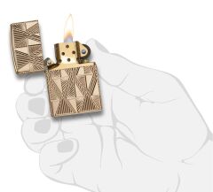 Zippo Luxury Diamonds Design Gold Plated Çakmak