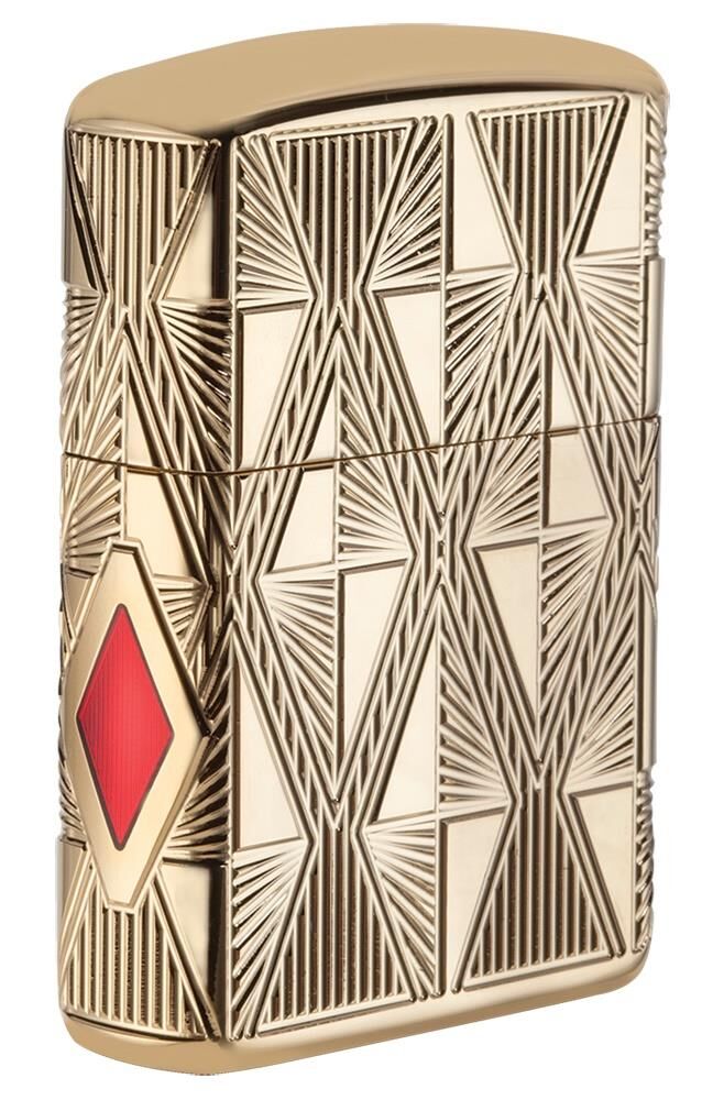 Zippo Luxury Diamonds Design Gold Plated Çakmak