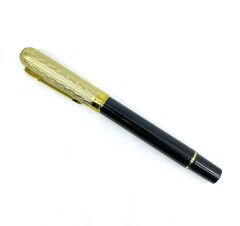 Premium Metal Roller Tükenmez Kalem Altın Renk Kapak - Siyah