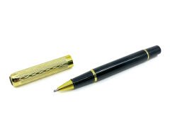 Premium Metal Roller Tükenmez Kalem Altın Renk Kapak - Siyah