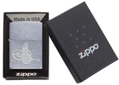 Zippo Brushed Chrome Tuğra Dizayn Çakmak
