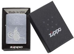 Zippo Brushed Chrome Tuğra Dizayn Çakmak