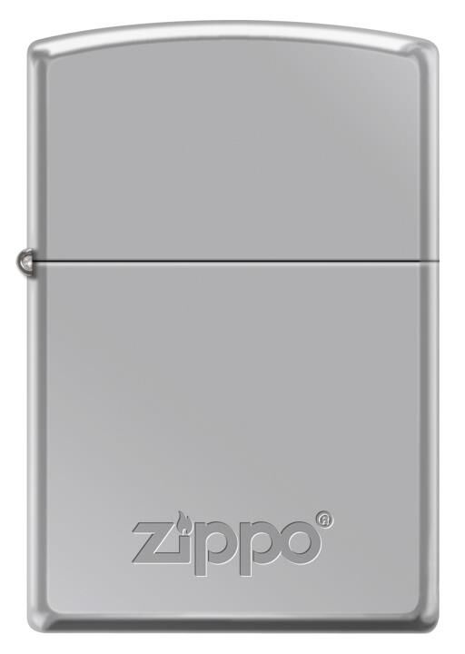 Zippo Polished Chrome Logo Dizayn Çakmak
