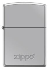 Zippo Polished Chrome Logo Dizayn Çakmak