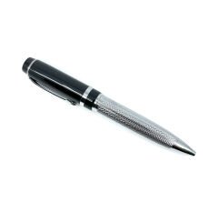 Premium Metal Roller Gümüş Renk Tükenmez Kalem - Siyah Kapak