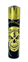 Clipper Deadly Chains Serisi Metal Çakmak - Gold