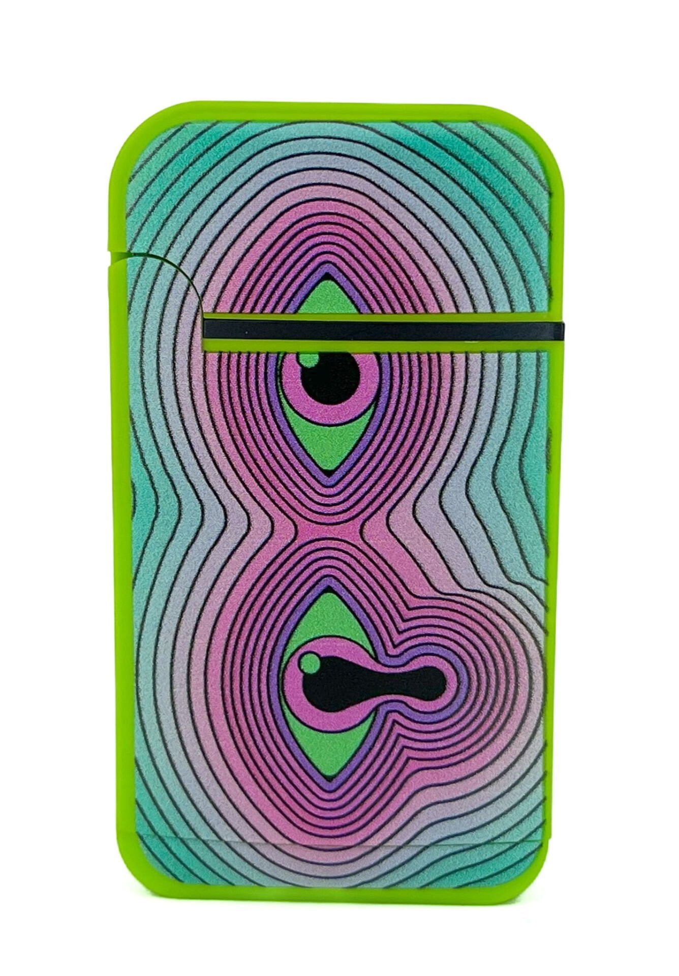 Zengaz Cool Tasarım Jet Alev Çakmak - Trippy Melting Eye