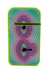 Zengaz Cool Tasarım Jet Alev Çakmak - Trippy Melting Eye