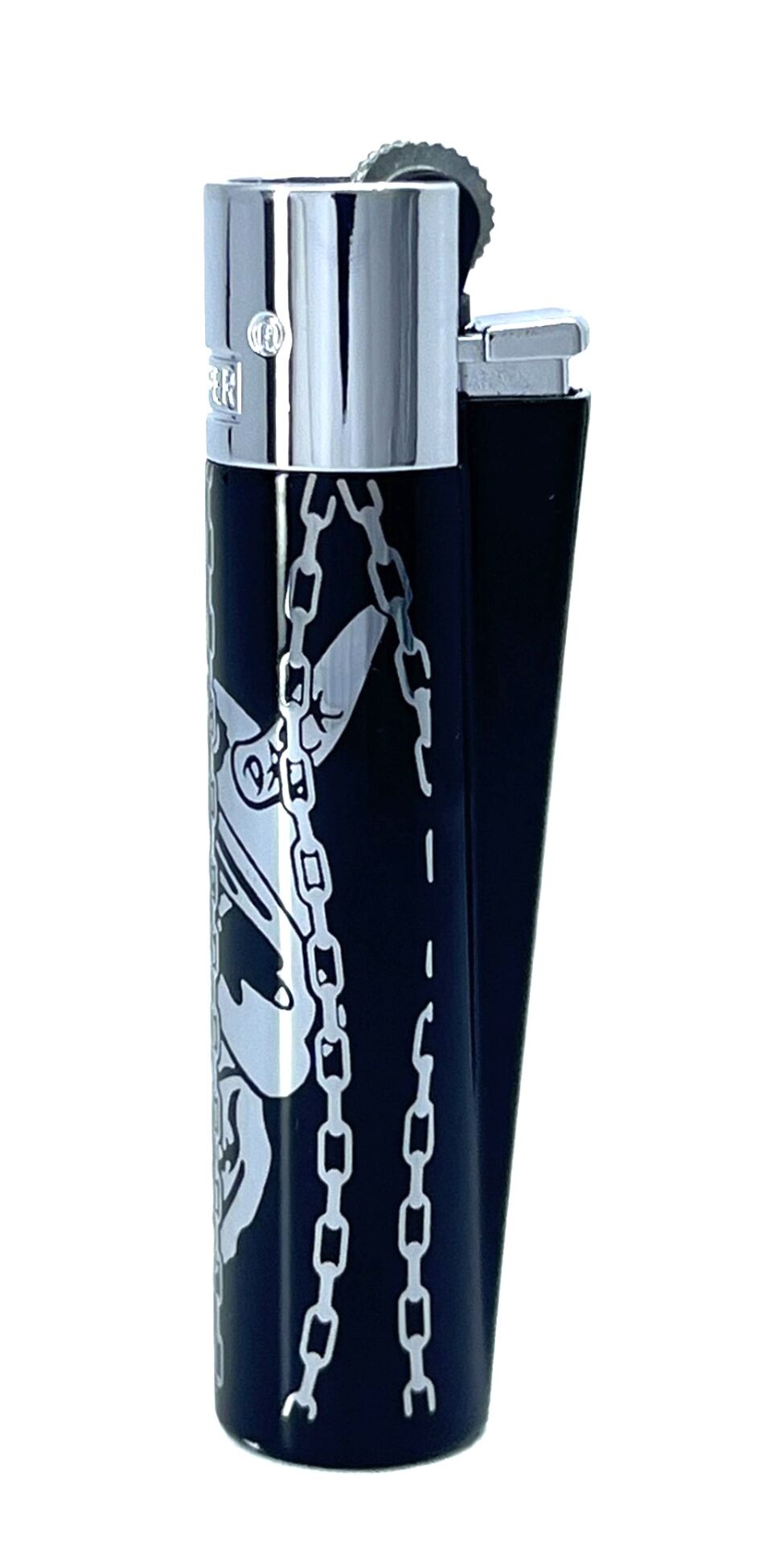 Clipper Deadly Chains Serisi Metal Çakmak - Silver