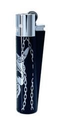 Clipper Deadly Chains Serisi Metal Çakmak - Silver