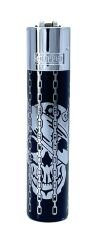 Clipper Deadly Chains Serisi Metal Çakmak - Silver
