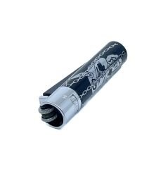 Clipper Deadly Chains Serisi Metal Çakmak - Silver