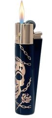Clipper Deadly Chains Serisi Metal Çakmak - Rose Gold