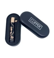 Clipper Deadly Chains Serisi Metal Çakmak - Rose Gold