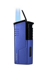 Parmida Royal Blue Beşli Puro Seti - Puro Kılıfı, Çakmak, Kesici, Sehpa, Küllük - Mavi