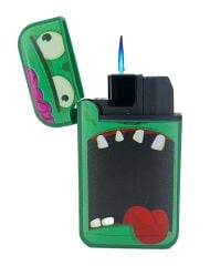 Zengaz Cool Tasarım Jet Alev Çakmak - Green Monster